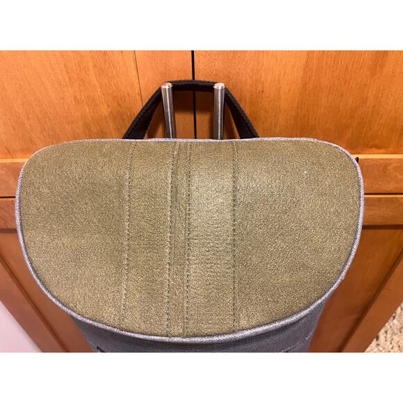 MRKT Carter Backpack Gray/Olive/Blue Unisex Approx. 14" by 18" - Picture 4 of 5